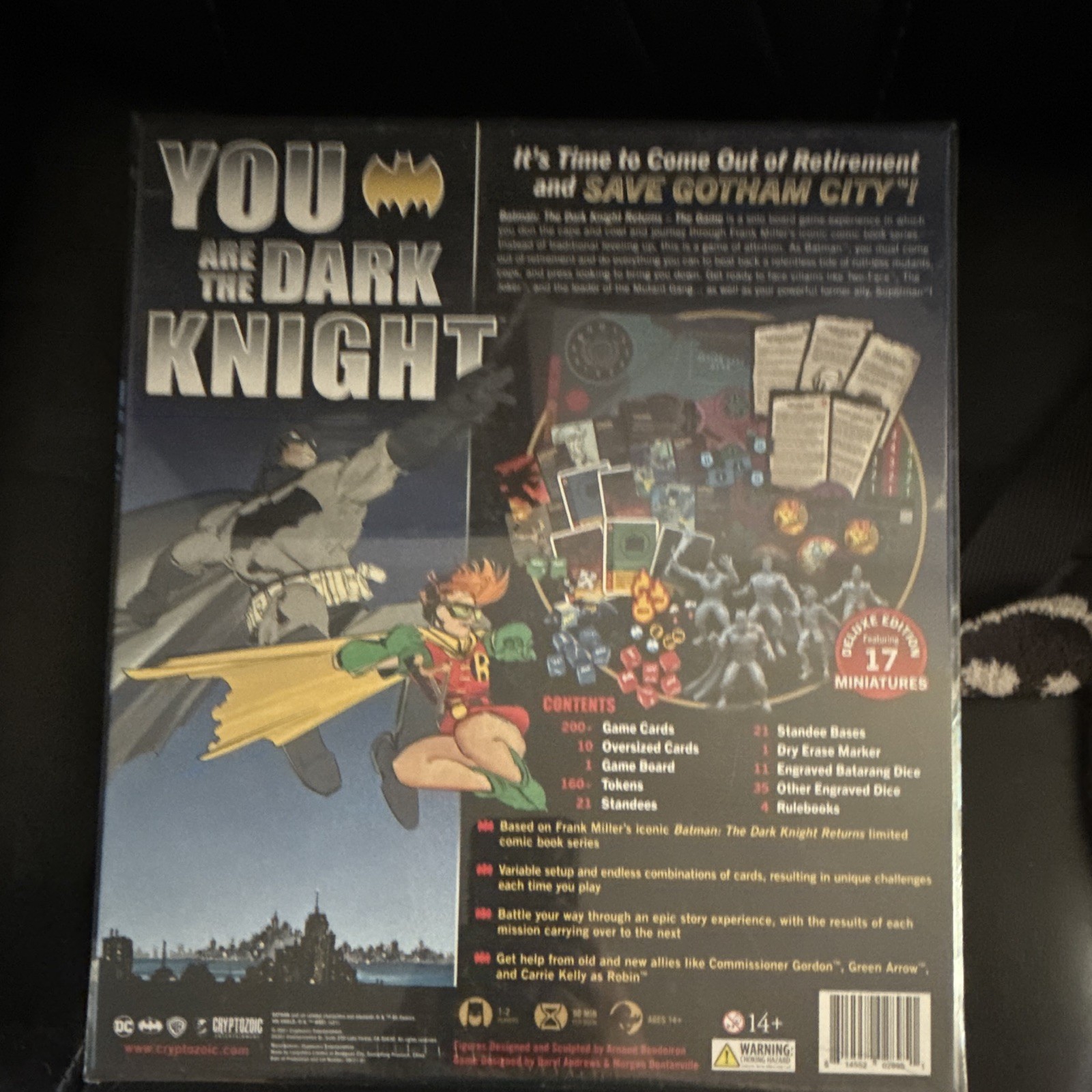 Cryptozoic You Are the Dark Knight Batman Deluxe Board Game w/ Miniatures
