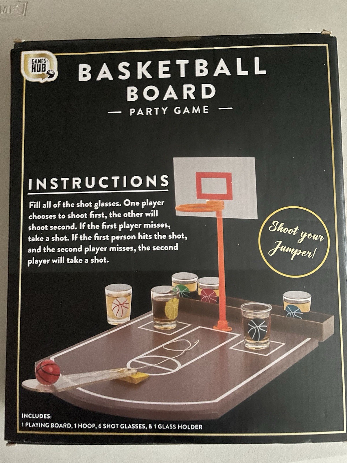 Games Hub Basketball Board Party Game Drinking Game Shots