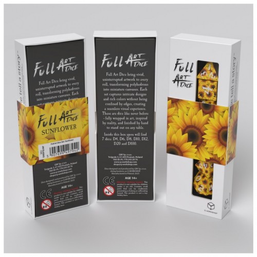 Full Art Dice Set – Sunflower