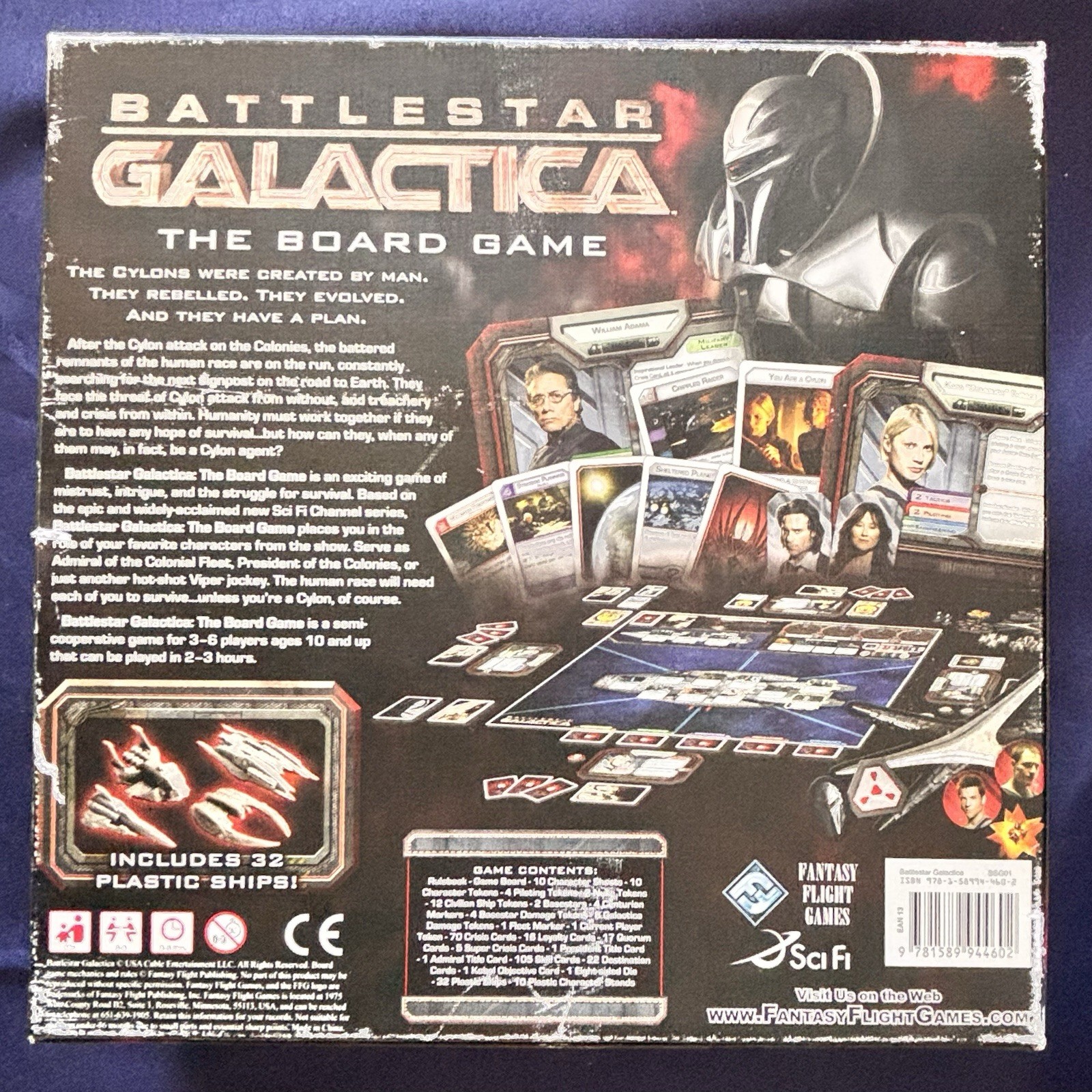 Battlestar Galactica The Board Game Fantasy Flight Games 2008 Complete Sci-Fi
