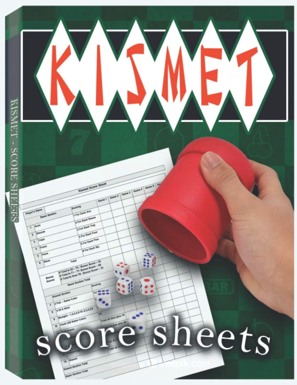 Kismet Score Sheets: 100 Kismet Score Pads, Kismet Dice Game Score – Paperback