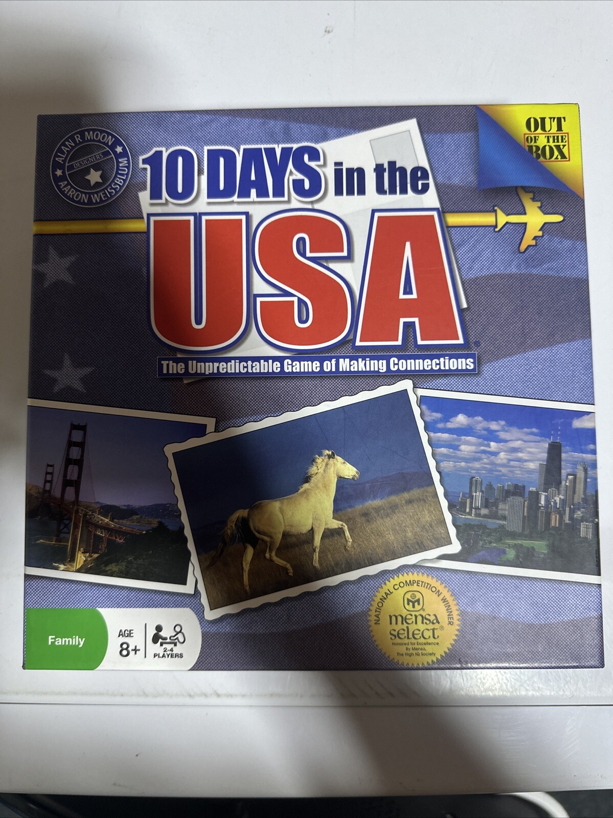 Vintage 10 Days In The USA (1st Ed) “Out Of The Box” Board Game Complete