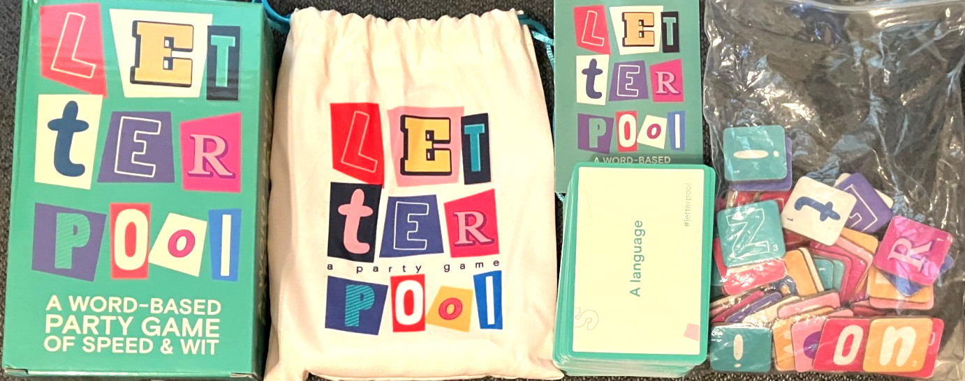 Letterpool: 2-6 Players Word Games for Adults, Teens Party Game- VG Complete