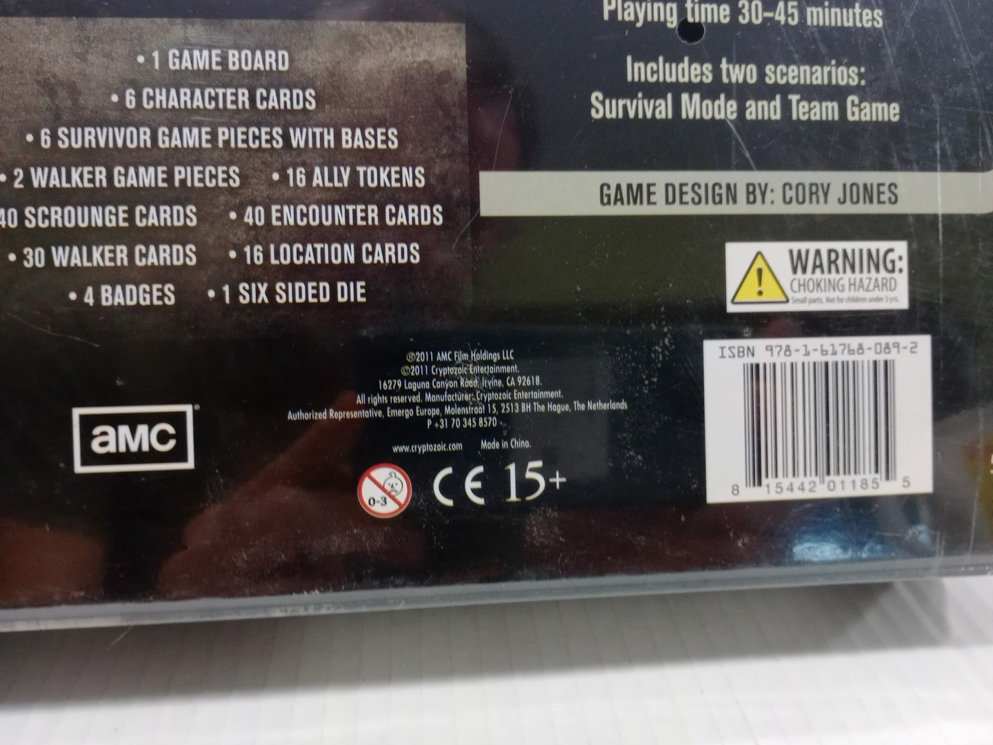 The Walking Dead Board Game, 2011 Cryptozoic, AMC TWD, Brand New & Sealed Box