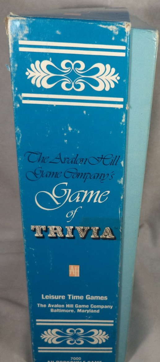 The Avalon Hill Game Company’s Game Of Trivia 1981 Vintage Bookshelf Board Game