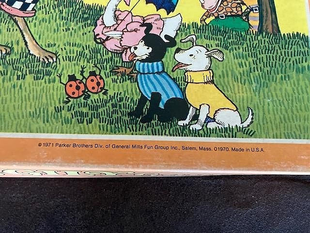 Vintage The Uncle Wiggly Board Game Parker Brothers Playmate 1967 1979