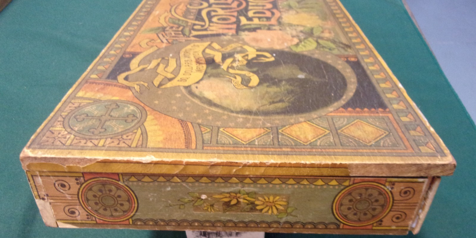 RARE 1887 Parlor Game: THE WORLD’S EDUCATOR, W.S. Reed Toy Co., Leominster, MA.