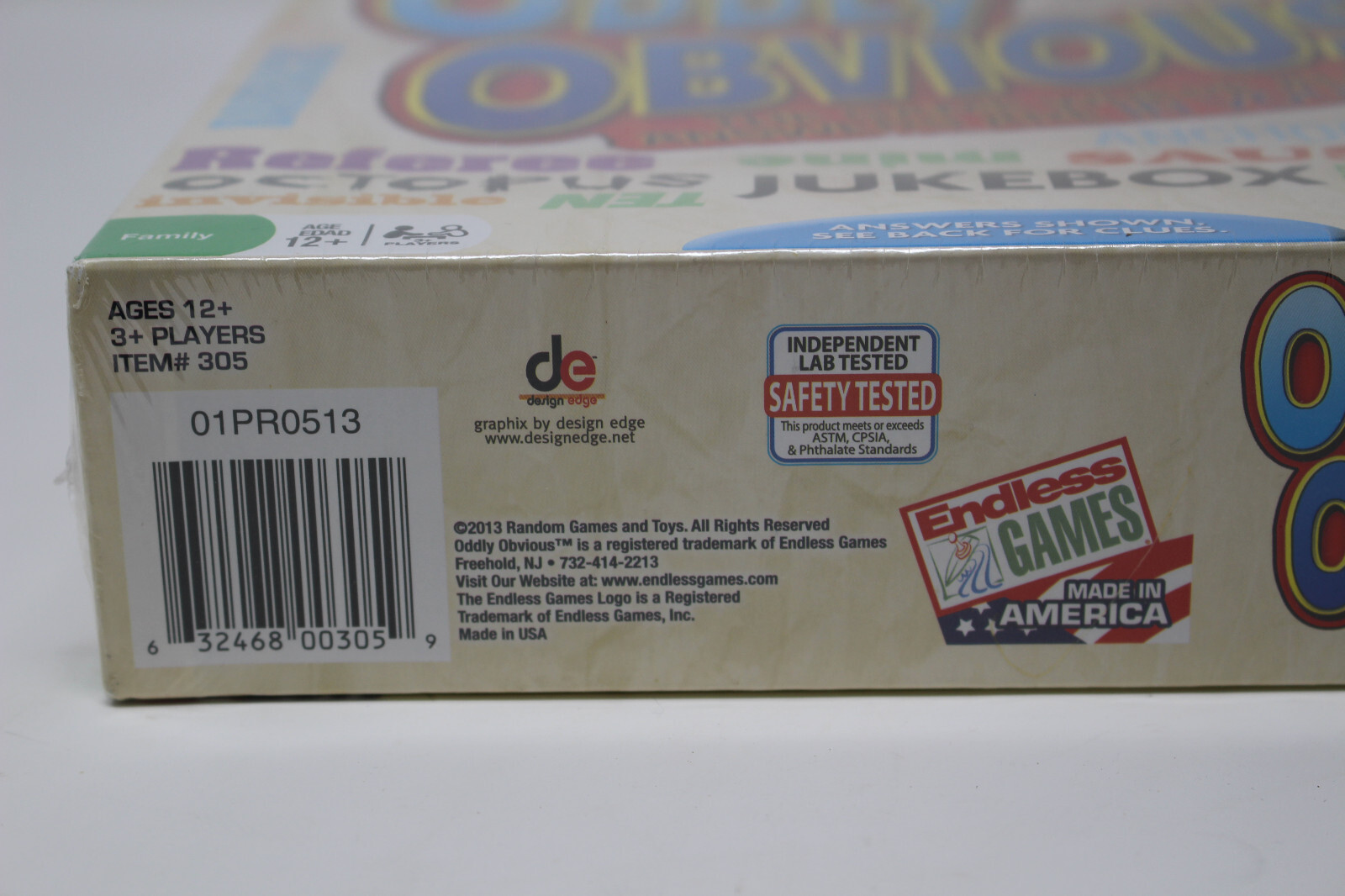 Oddly Obvious! Endless Games Sealed NEW Family Game Night Answers R in Your Face