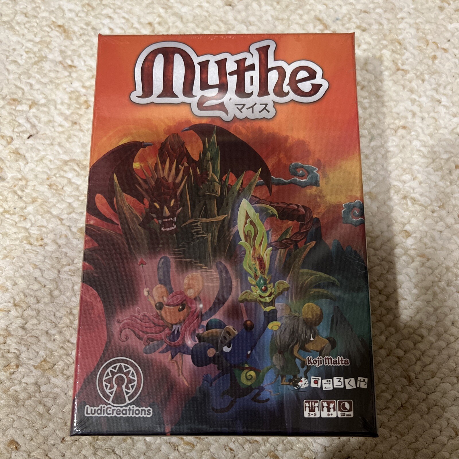 Mythe Board Card Game Ludi Creations Passport Games Studios Koji Malta Sealed