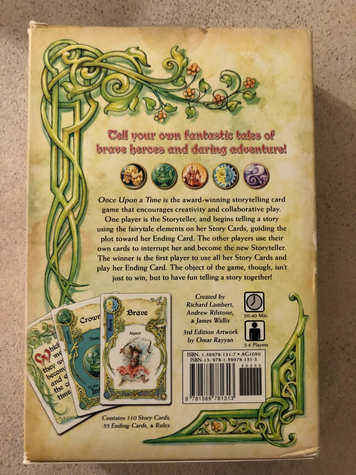 Once Upon A Time The Story Telling Game, Fantasy Strategy Atlas Games AG1030 E