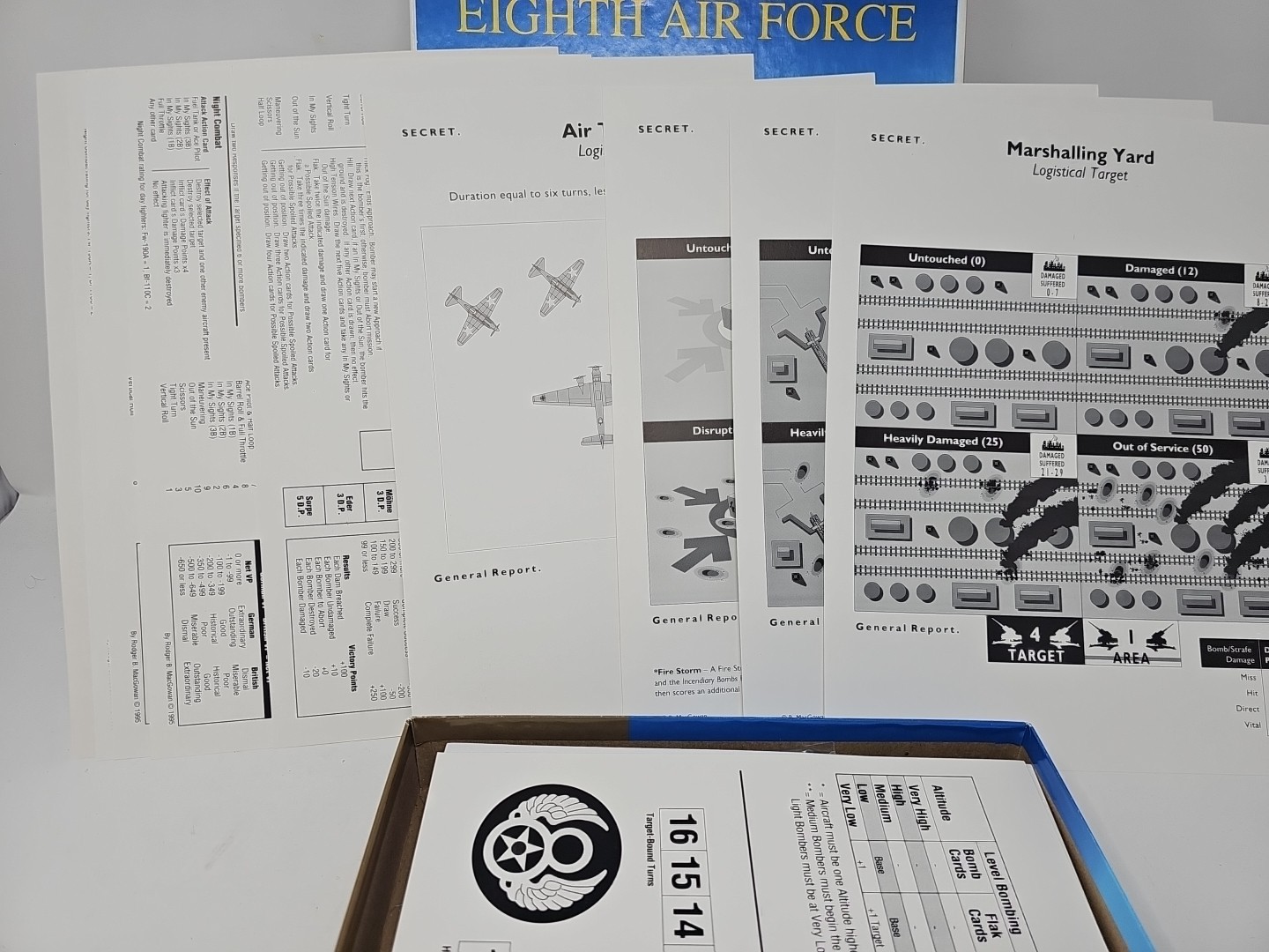 GMT Games Eighth Air Force Down in Flames Volume Two Complete