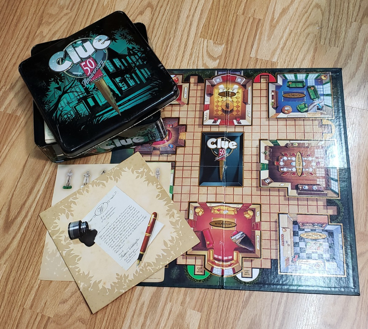 CLUE – 50th Anniversary Edition 1998 Collector Tin Complete – READ