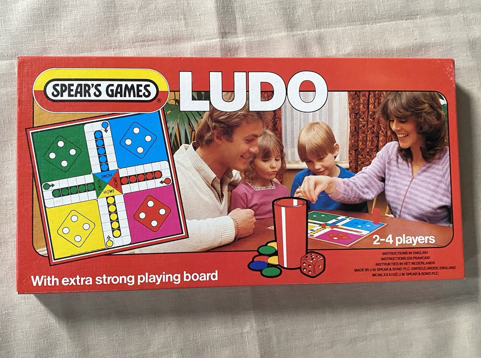 Vintage 1982 Ludo Board Game Spears Games Sealed Tokens Complete Made in England