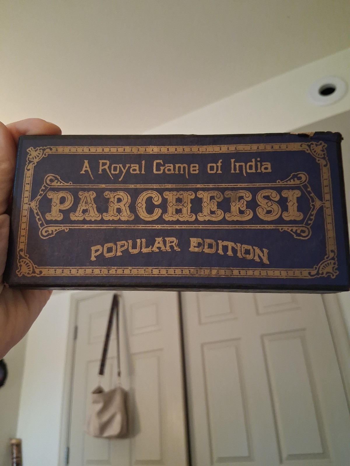 Antique 1929 Parcheesi Game in Box Popular Edition of India Directions Included