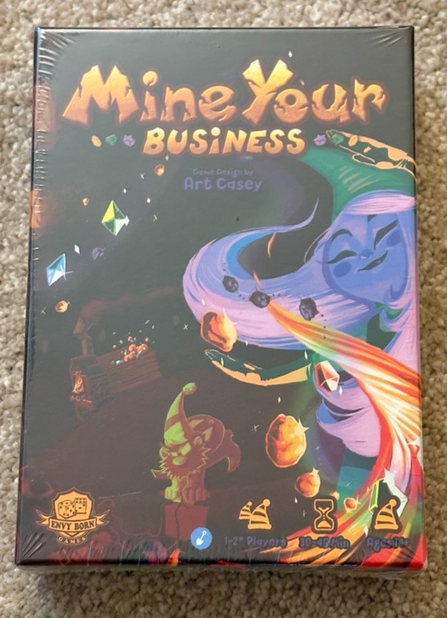 Envy Born Board Game Mine Your Business Kickstarter Stretch Goals Box New Sealed