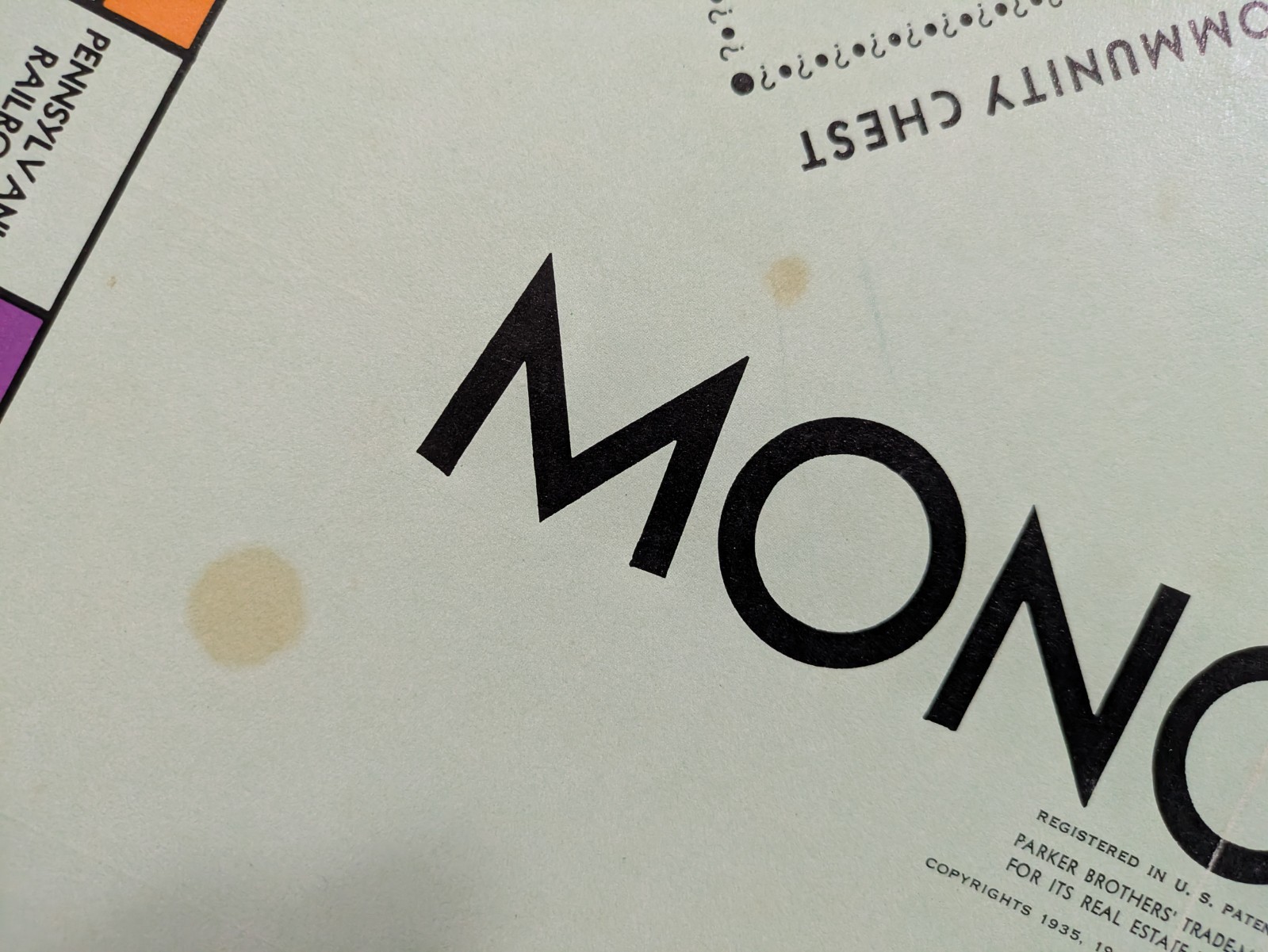 Vintage No. 9 White Box Edition Monopoly