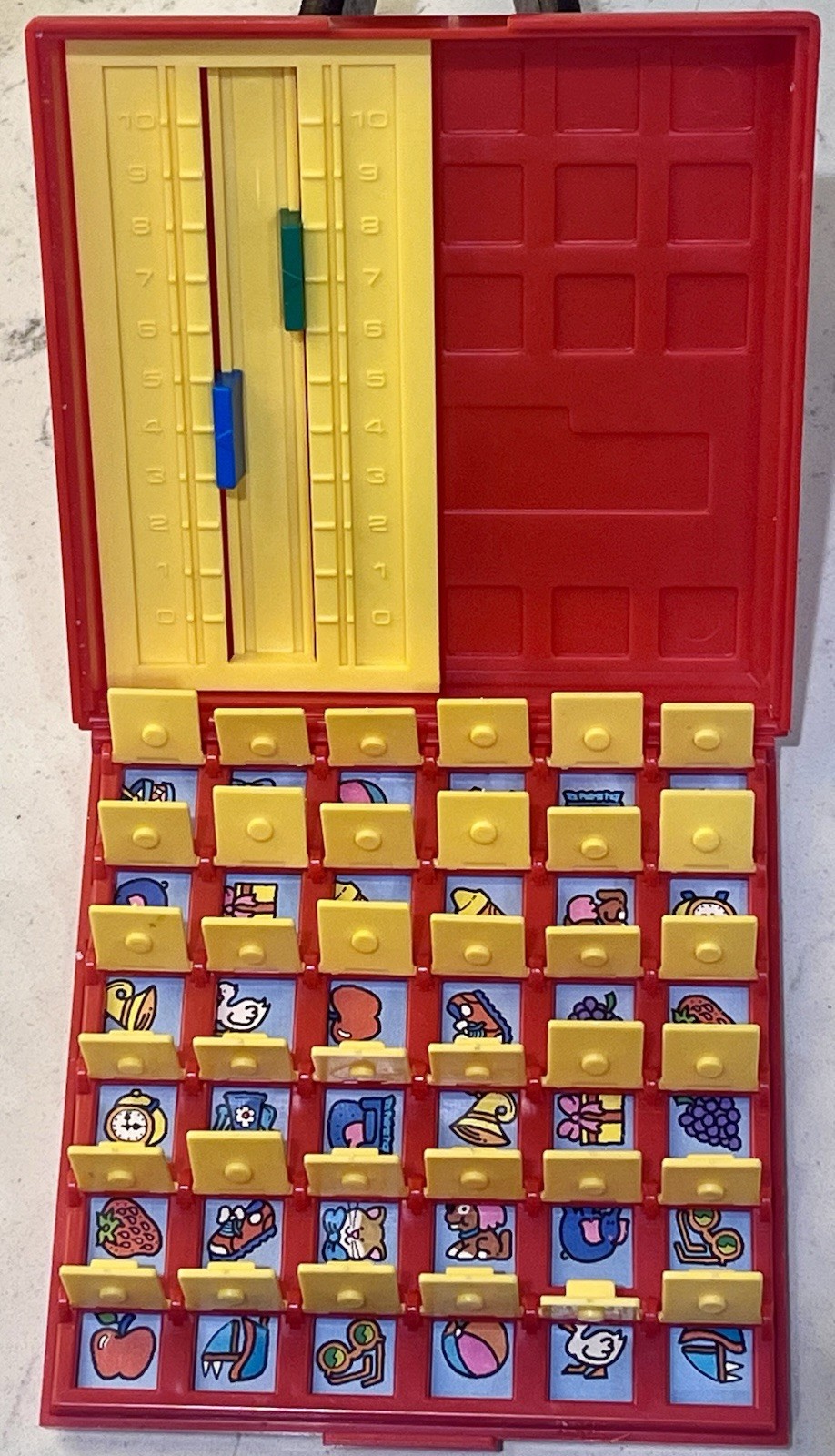 Vintage 1986 Milton Bradley Memory Game Complete No Box Flip Tile Travel Board