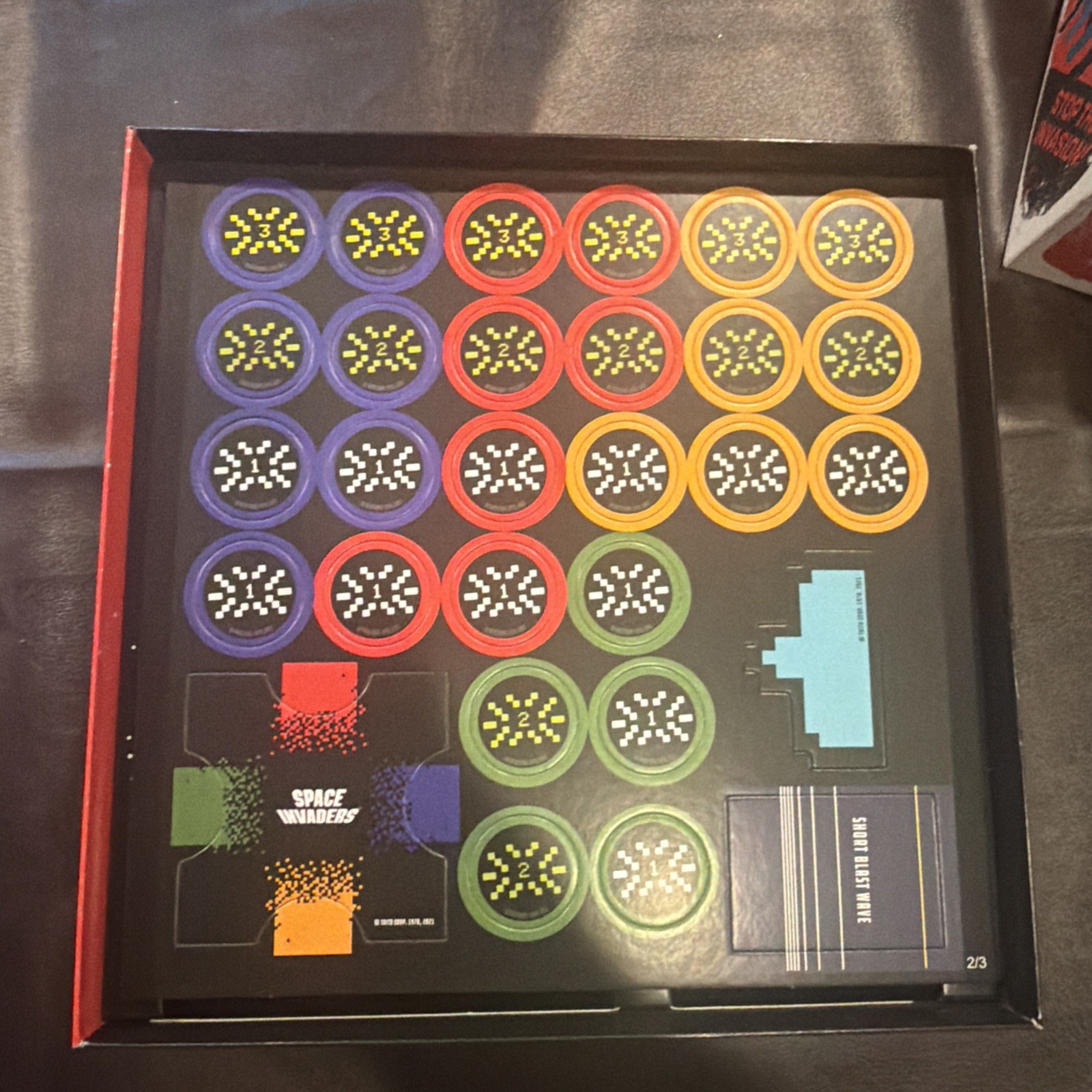 SPACE INVADERS – A CO OP DEXTERITY GAME Used Game Pieces Unpunched