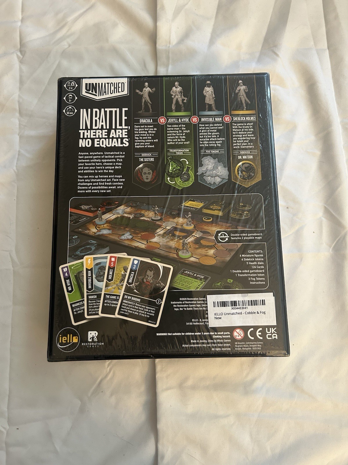 IELLO Unmatched: Cobble & Fog Board Game Complete Set, 2-4 Players, Ages 9+