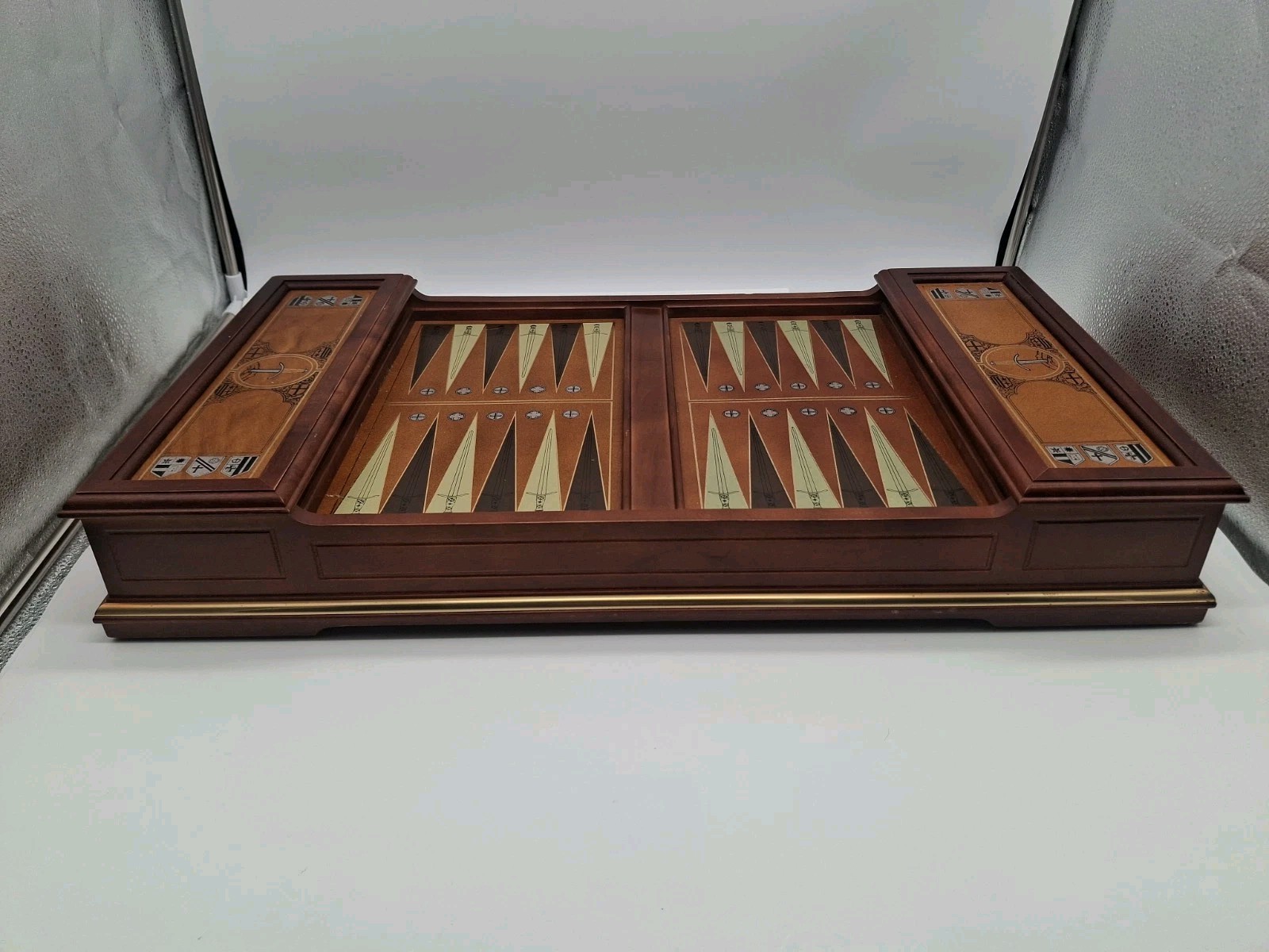 Vintage Franklin Mint Excalibur Backgammon Board 1986 Limited Edition
