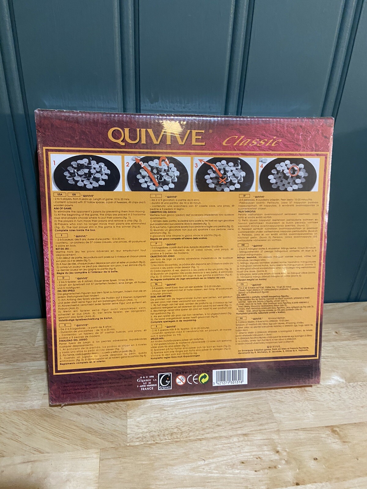 Gigamic Quivive Classic Board Game Brand New In Wrapper
