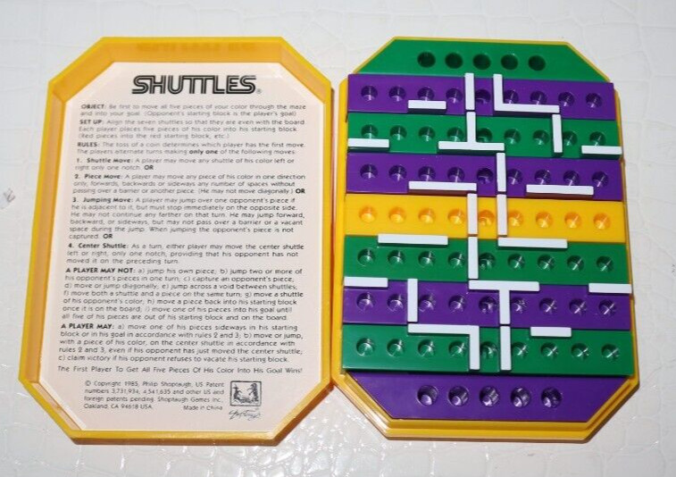 Shuttles Maze Game Shoptaugh Complete Purple & Green Strategy Fun!