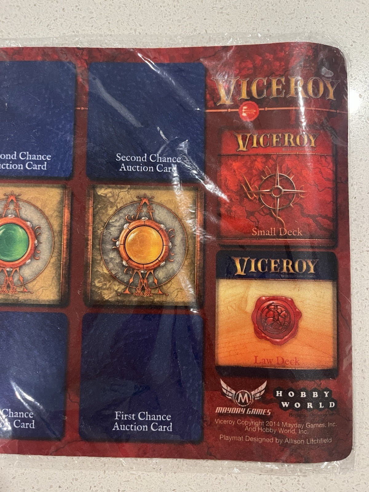 Viceroy Playmat, Kickstarter Limited Edition, 2015 Mayday Games, new sealed