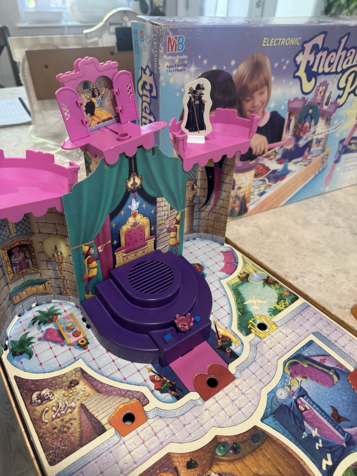 Vintage 1995 MB Enchanted Palace Board Game Complete & Working Hasbro