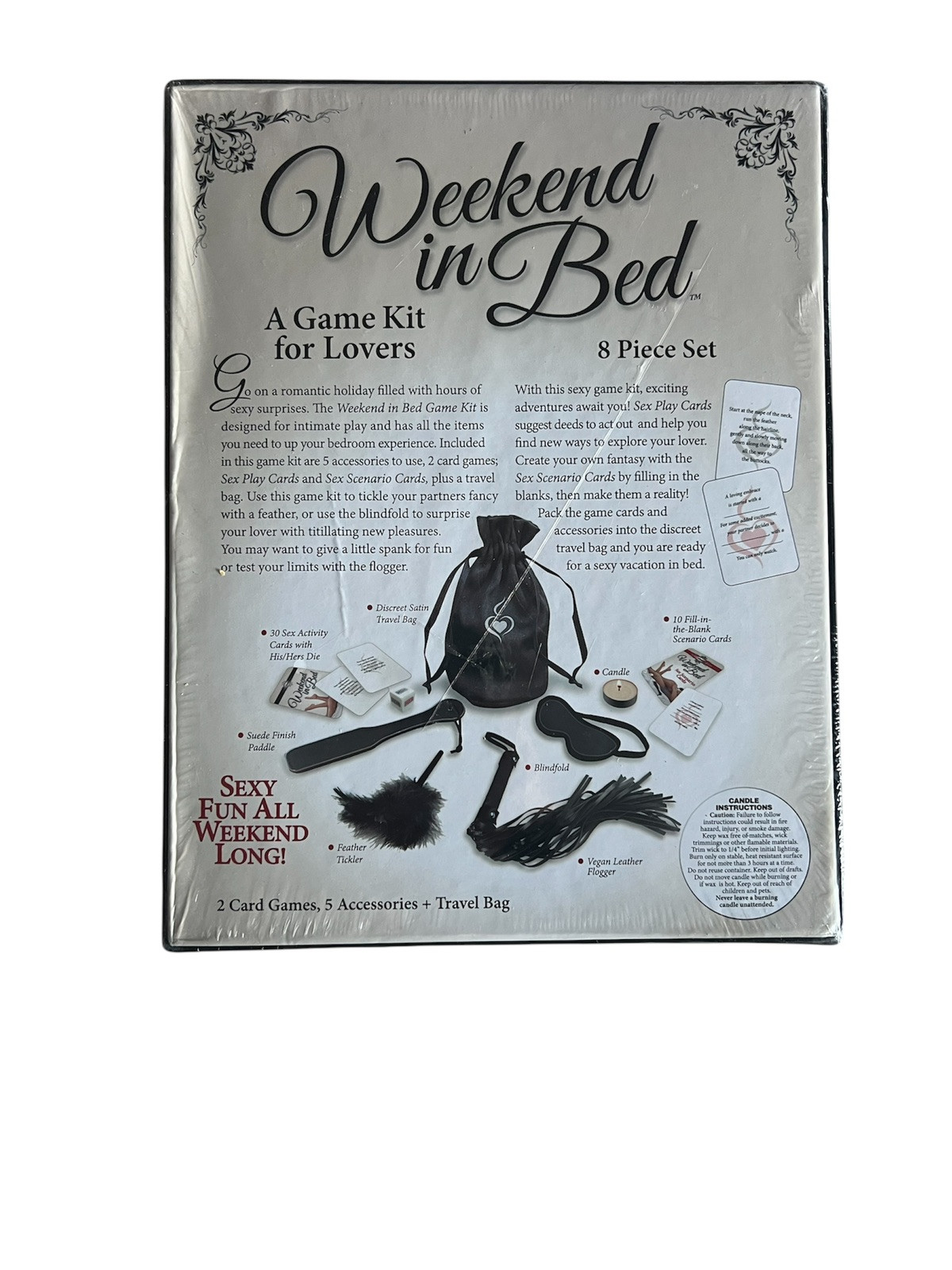 Behind Closed Doors Weekend In Bed Game Kit For Lovers Sexy Game For Couples NEW