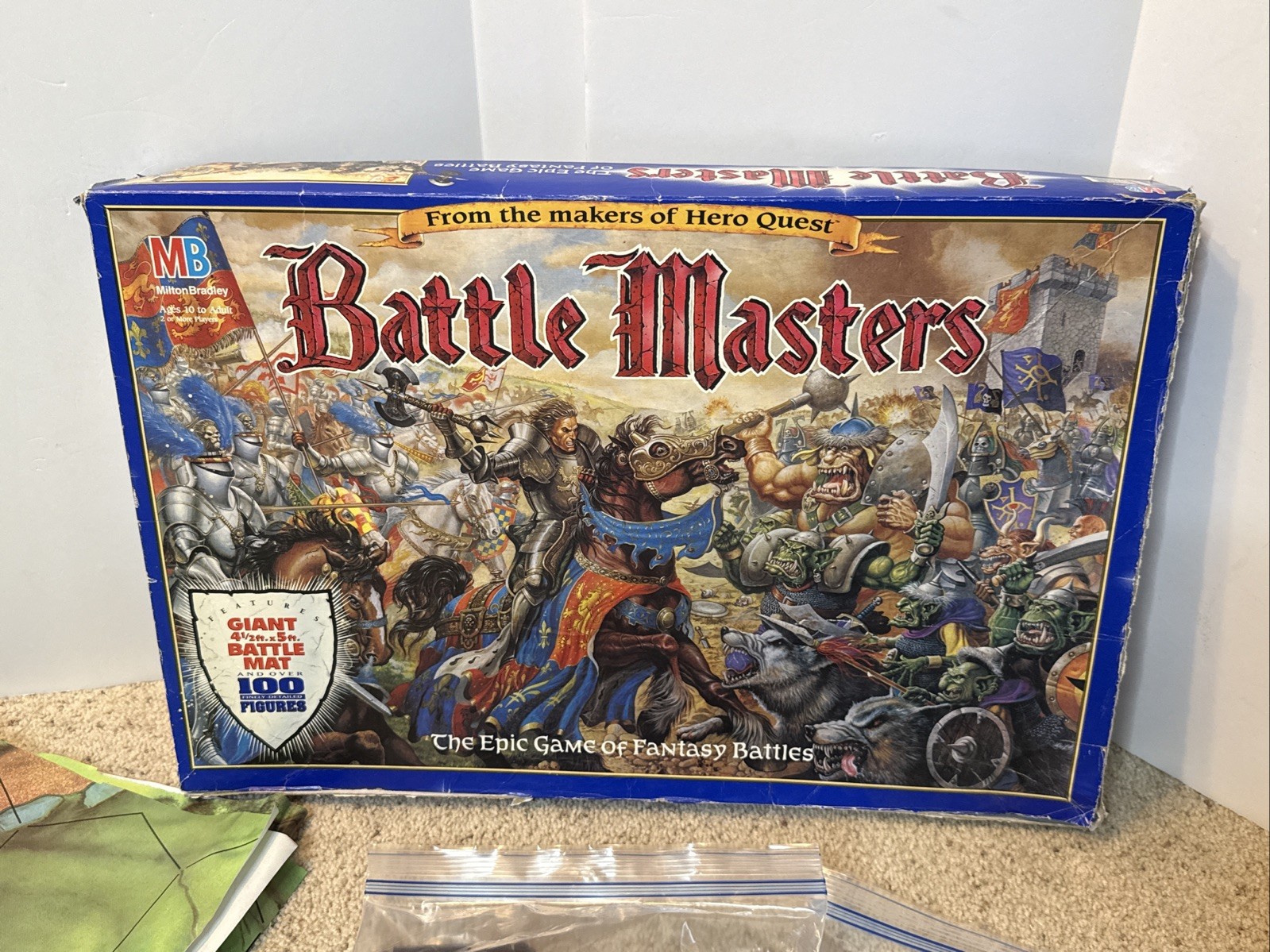 Milton Bradley Battle Masters The Epic Game of Fantasy Battles 1992 Vintage