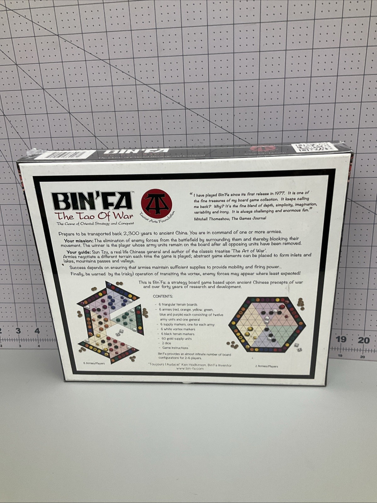 BIN’FA the Tao of War Brand New In Box Game of Strategy and Conquest NEW Sealed