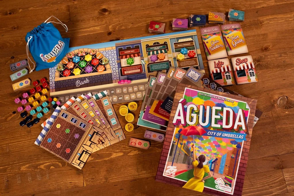 Águeda City of Umbrellas Board Game 1 to 5 Players Mensa Select Winner