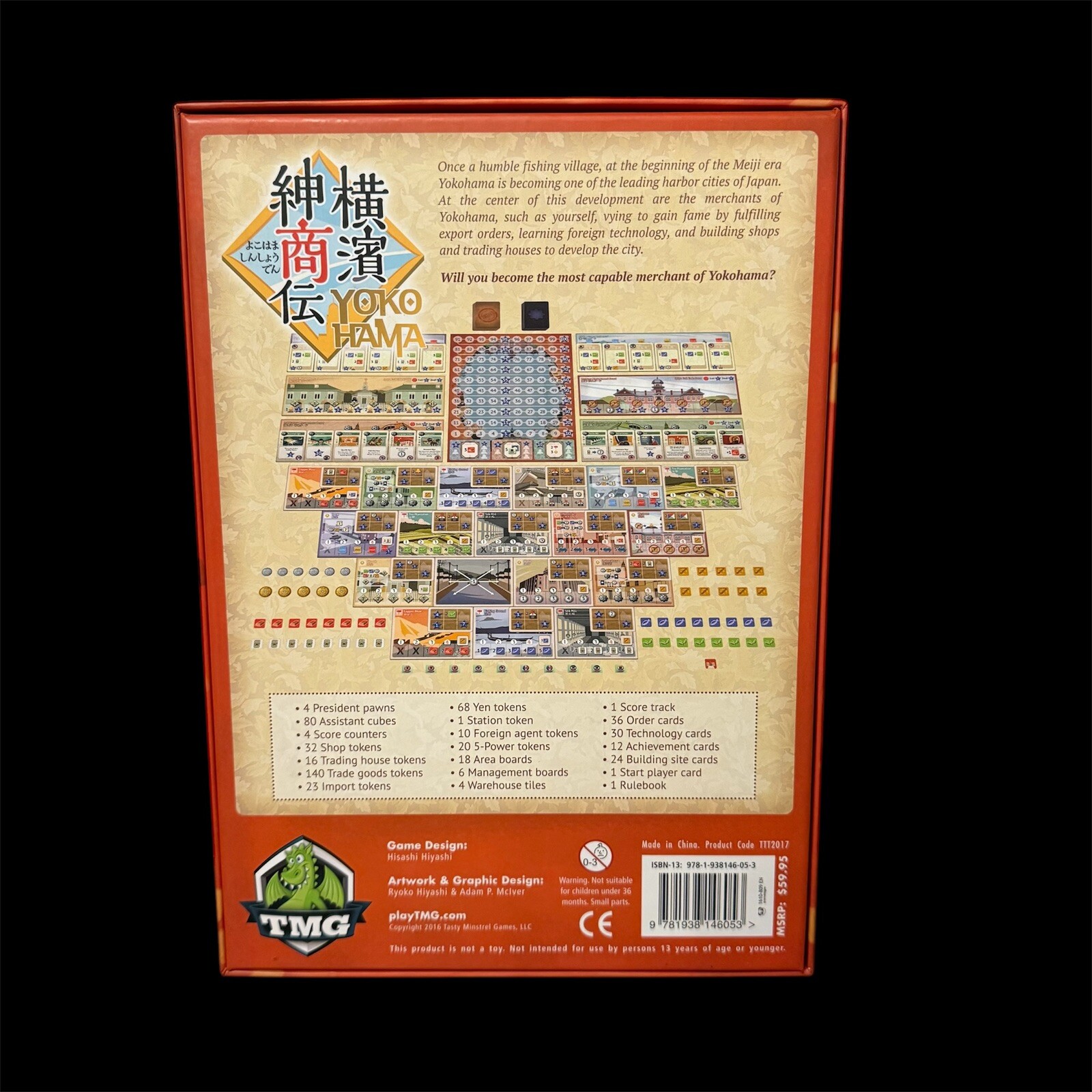 Yoko Hama Board Game Complete Tasty Minstral Games