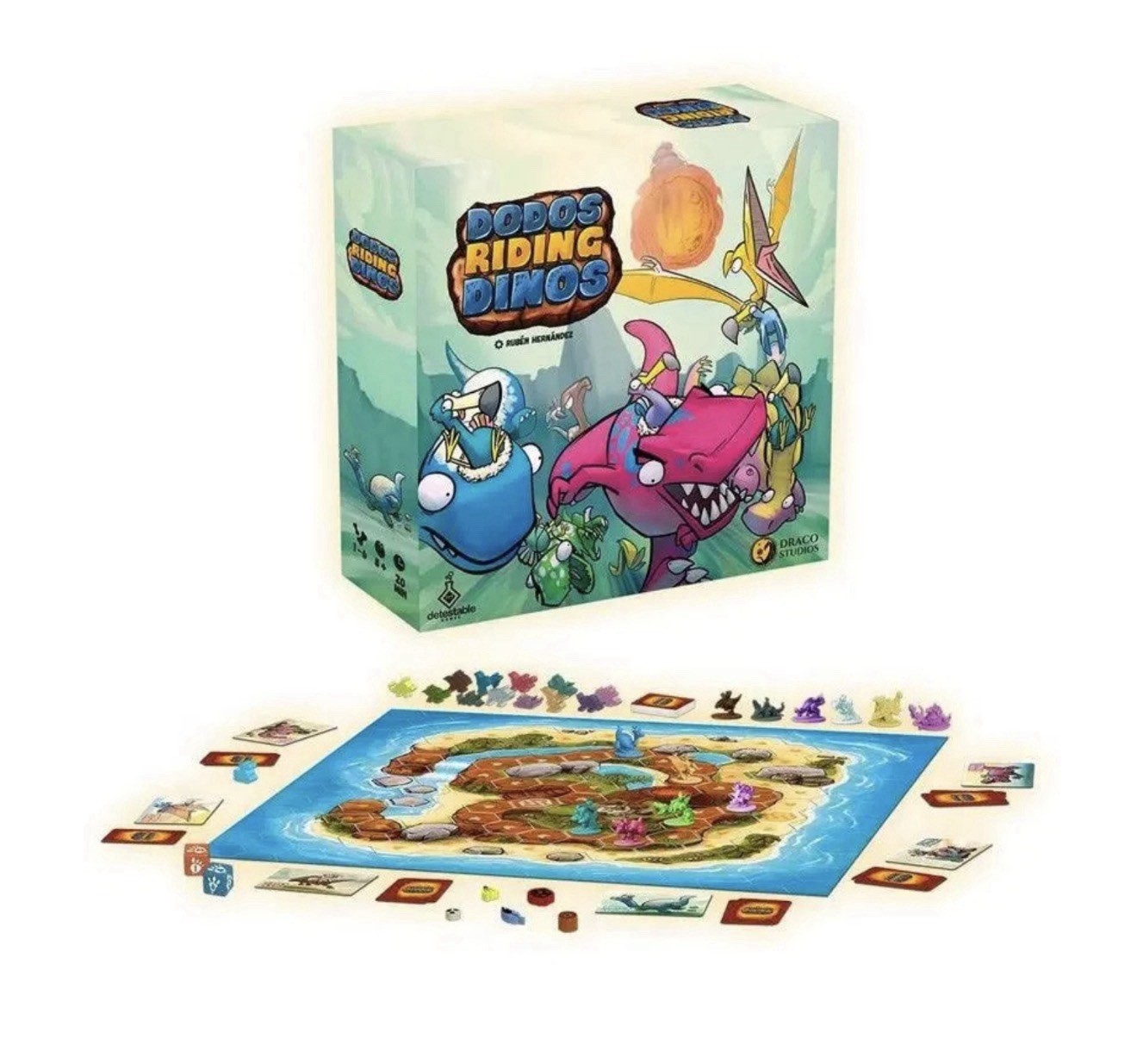 Dodos Riding Dinos Racing Board Game Draco Studios Brand New Sealed