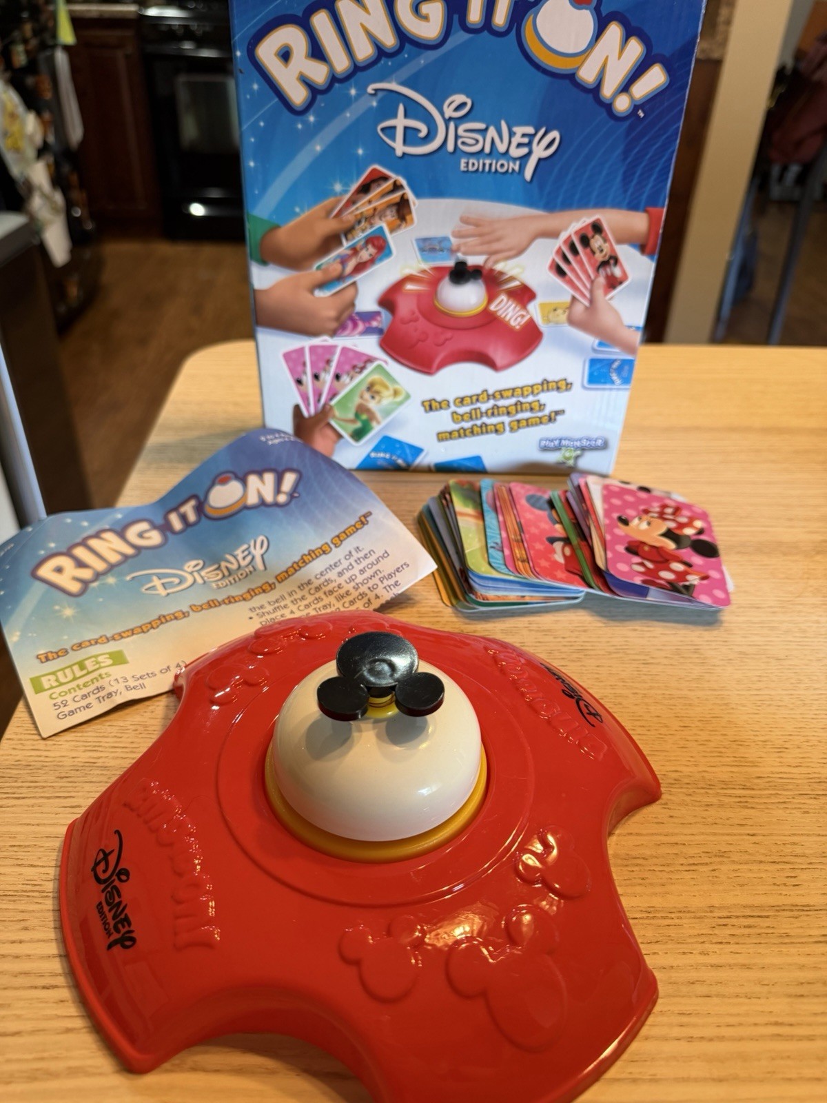PlayMonster Ring It On Disney Edition Card Matching Game Complete OOP Rare