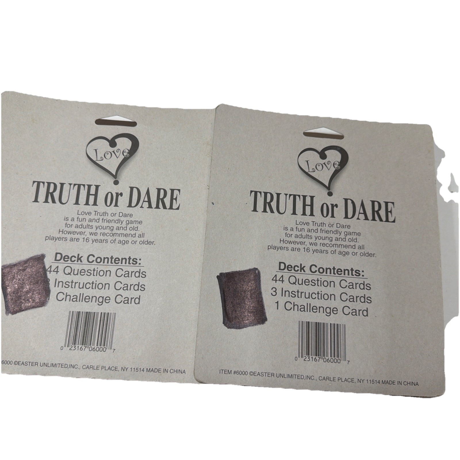 2 Of Truth Or Dare Card Game-That’s All About Love, Challenge Your Friends