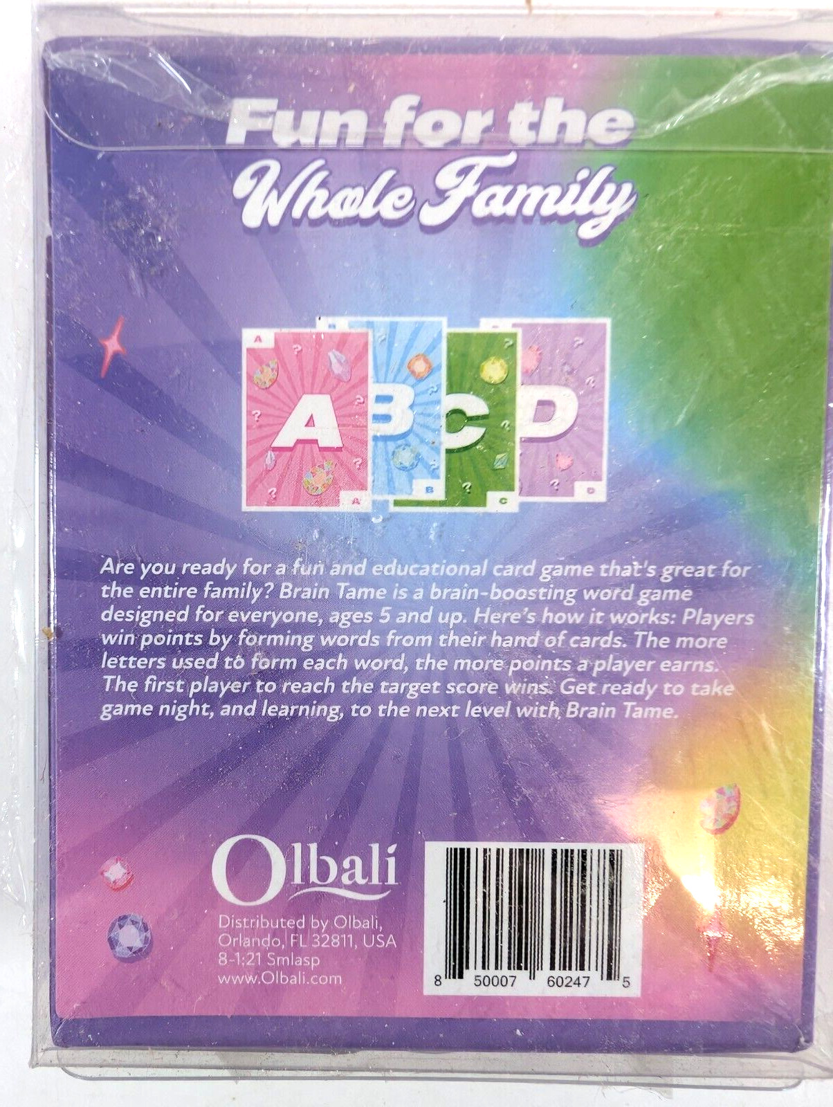 Brain Tame Card Game, Word Game 5 and up