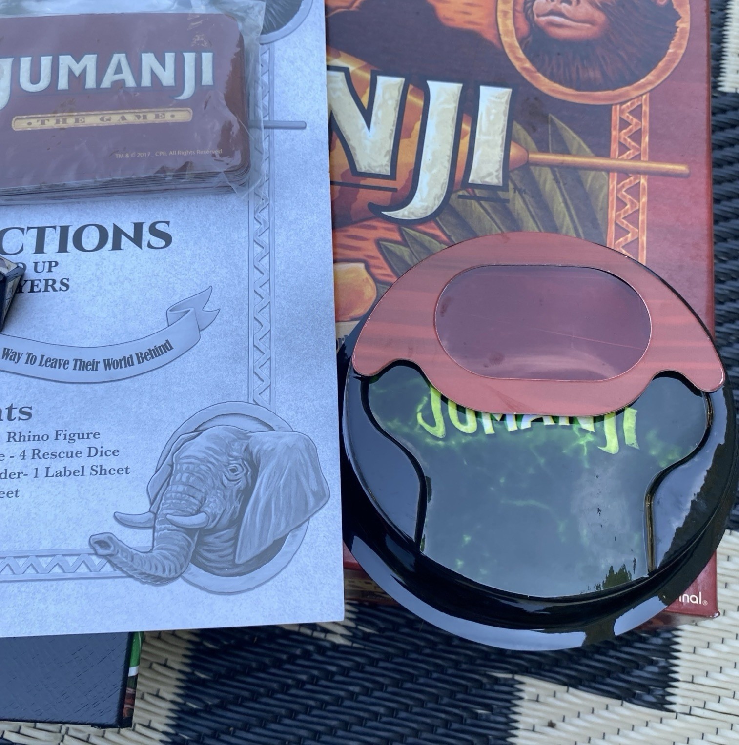 Jumanji The Game Classic Scary Jungle Adventure Family Board Game Complete EUC