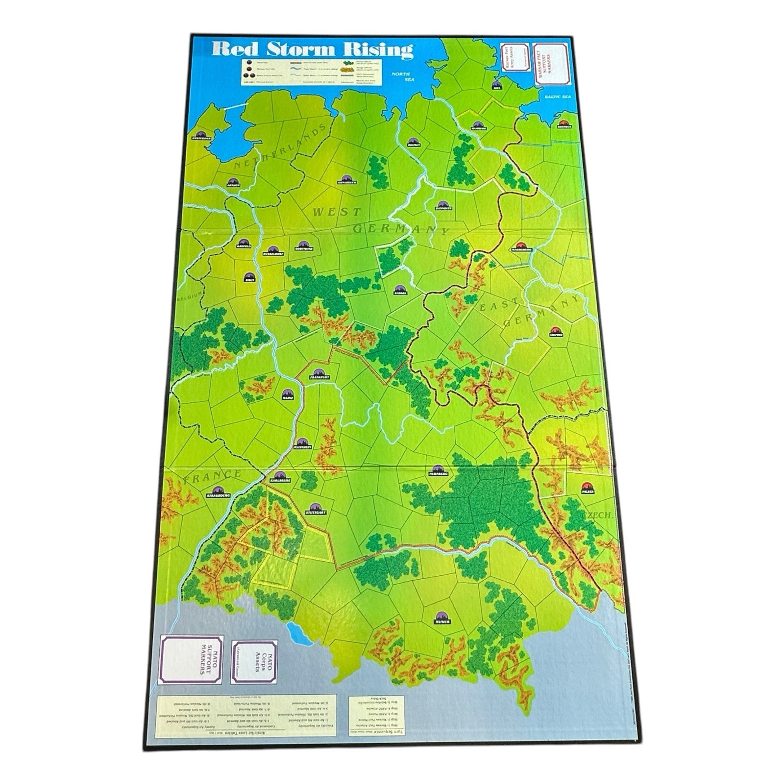 Red Storm Rising Board Game TSR 1989 Complete Counted Counters & Stands