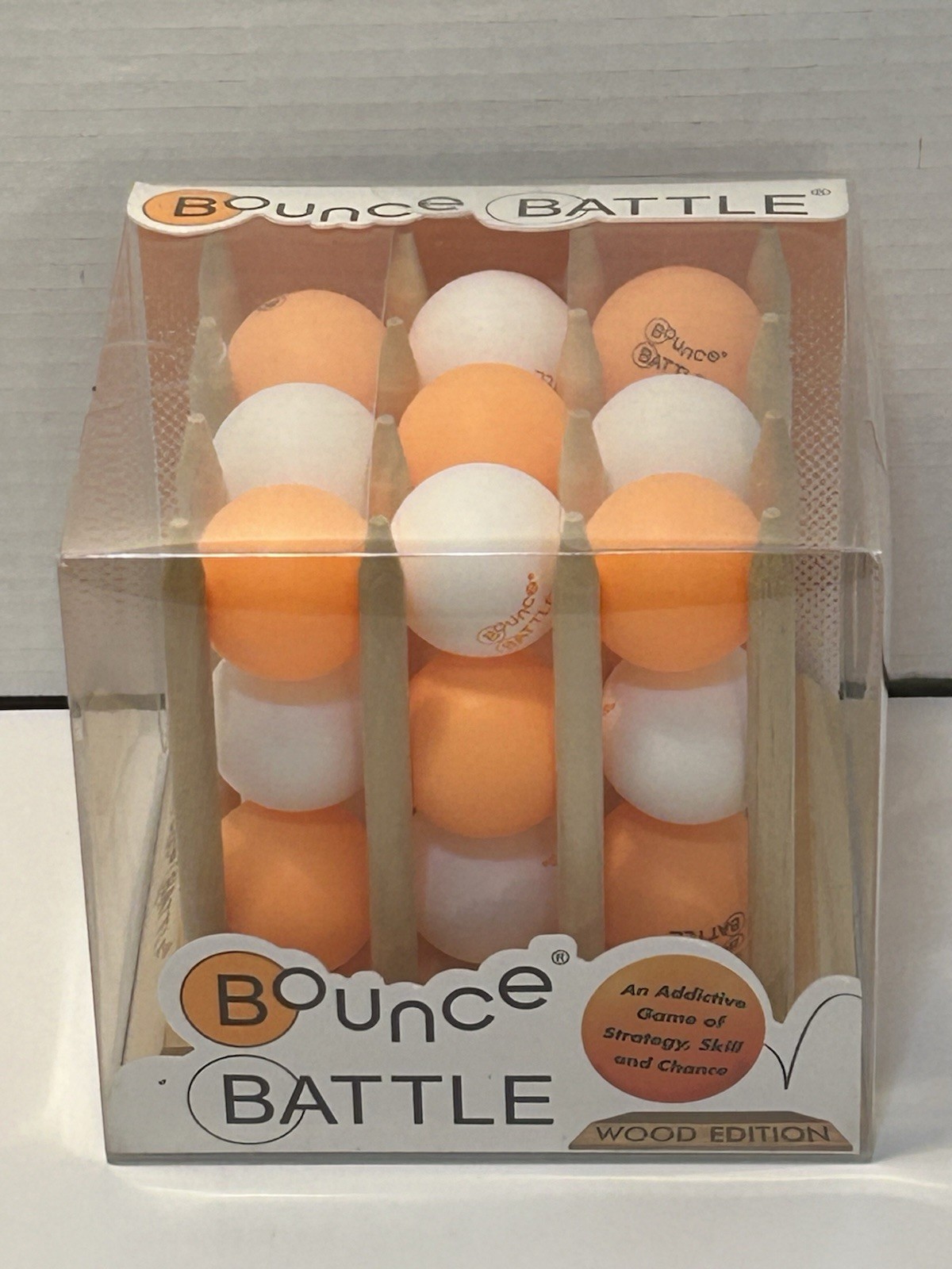 Bounce Battle Wood Edition Skill and Action Game-For 1 Or More Players-9 Years +