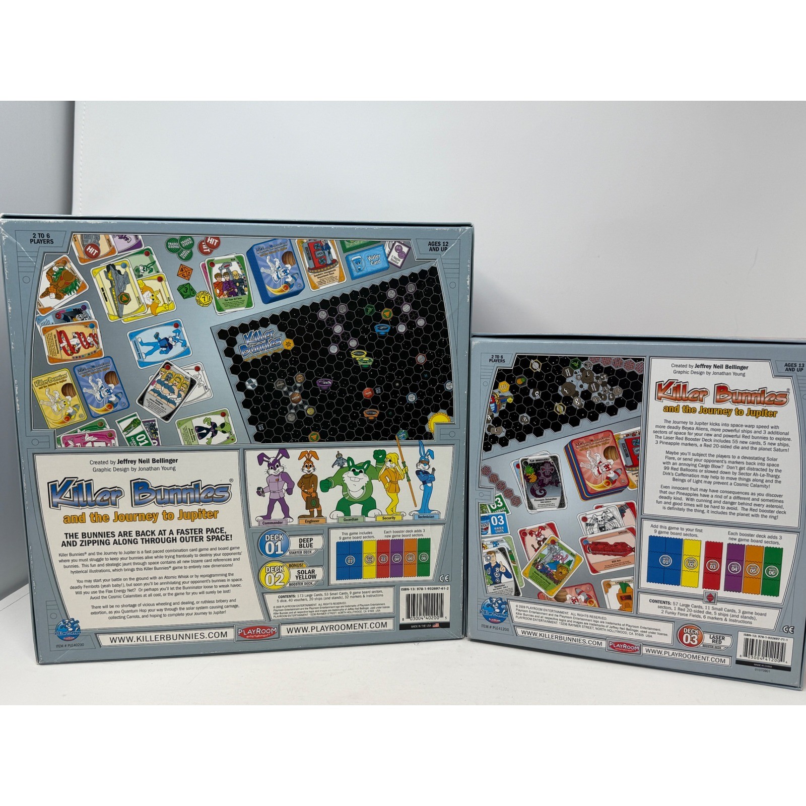 Killer Bunnies Journey to Jupiter Deep Blue Starter Solar Yellow Laser Red Decks