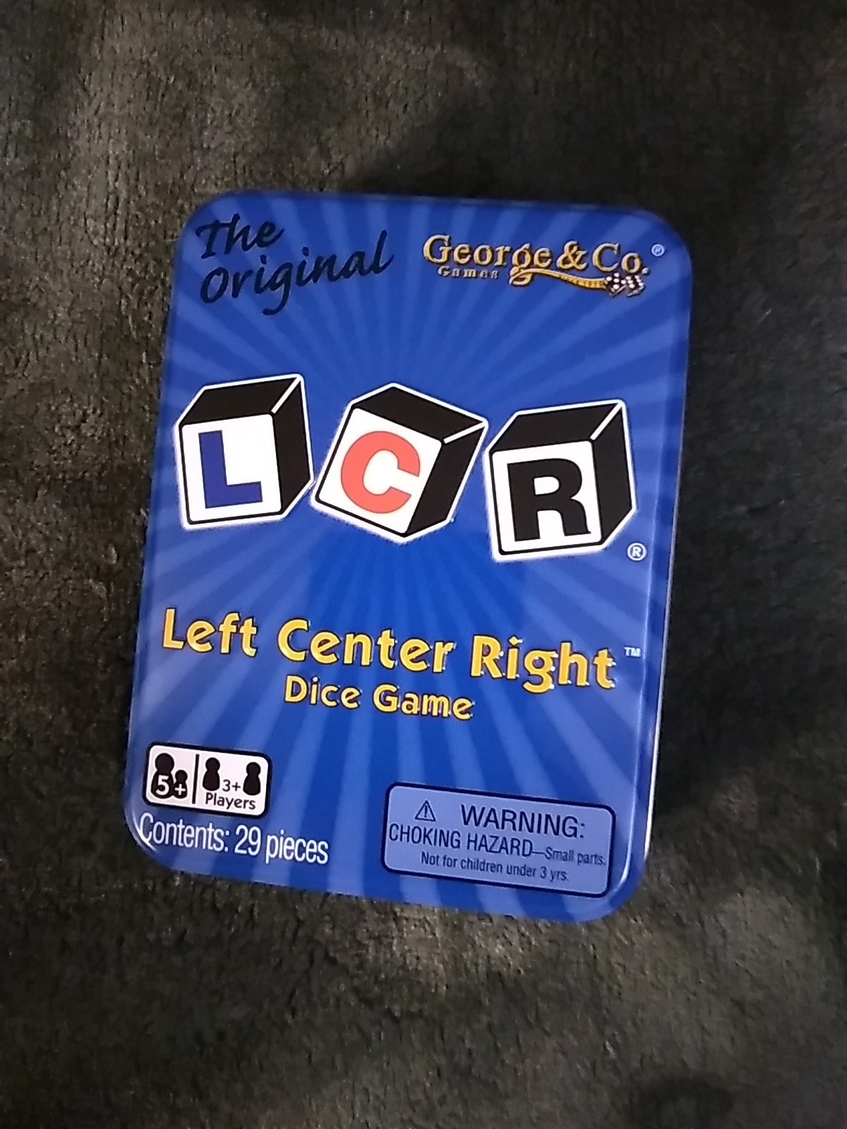L-R-C ~ George and Company The Original Left Center Right W/Tin