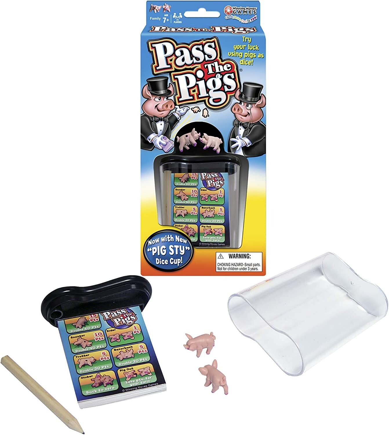 Pass The Pigs – Classic Dice Party Game – Family Game Night Kids 8+ & Adults