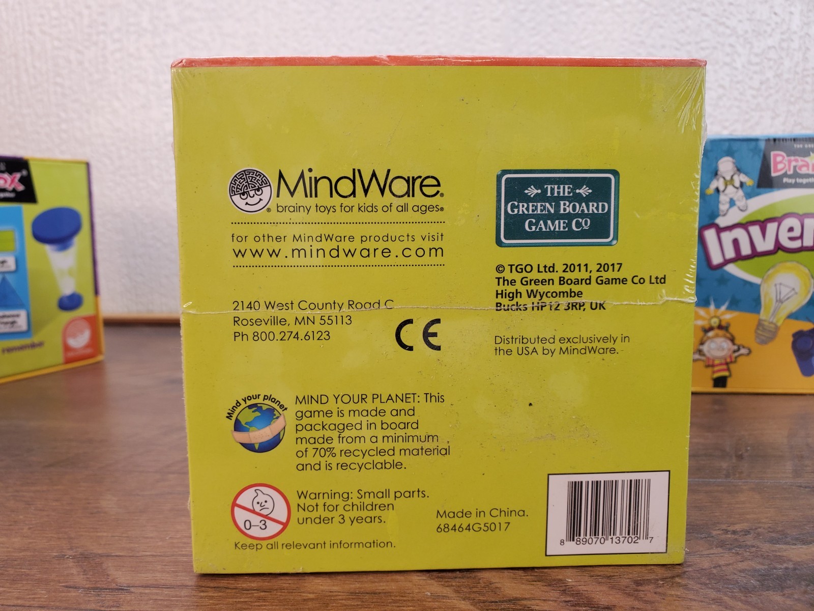 MindWare BrainBox Game Lot Math Art Inventions Educational Trivia Memory Sealed