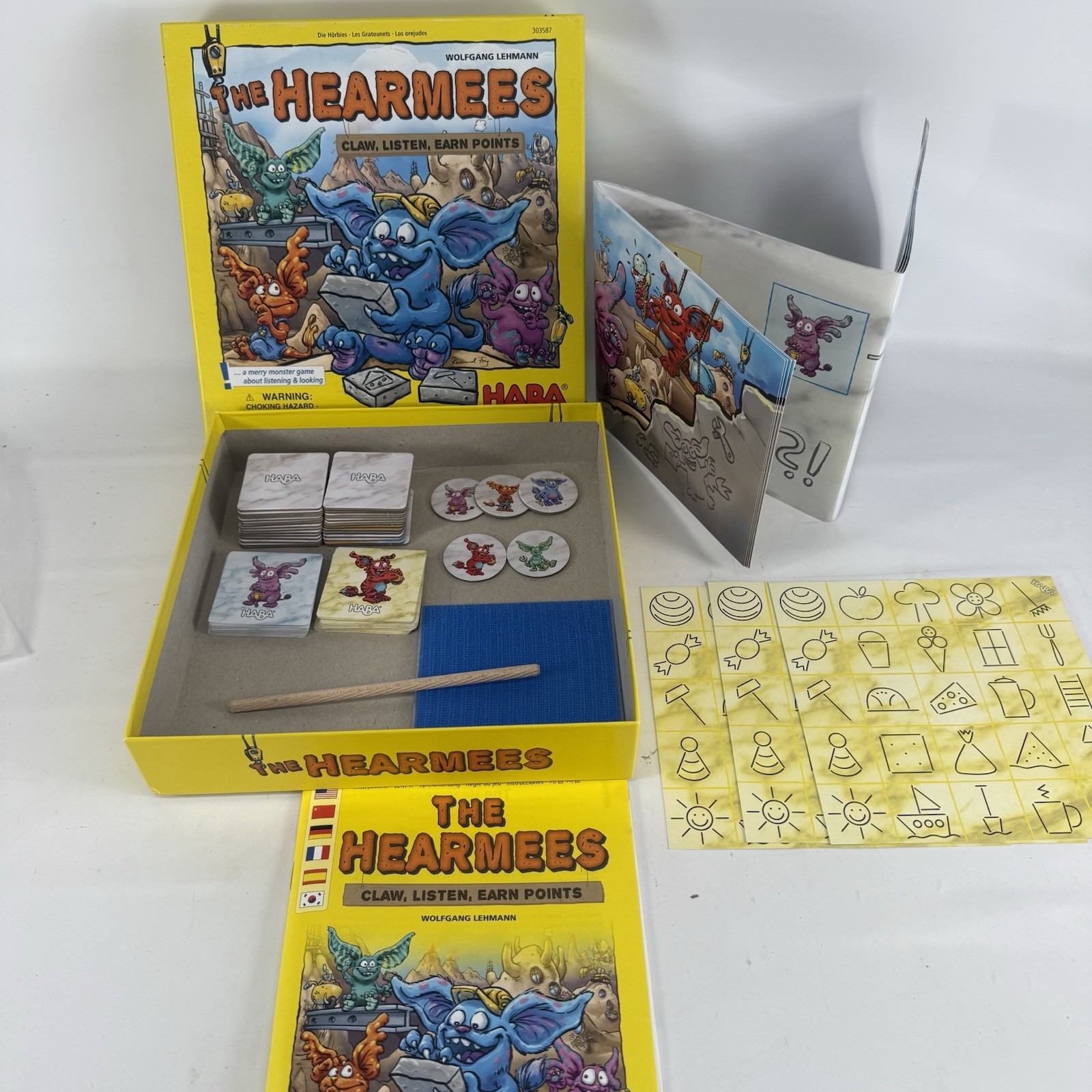 Haba The HEARMEES Game Merry Monsters Listening & Looking COMPLETE