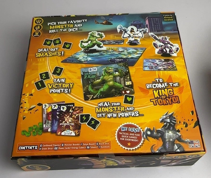 King of Tokyo Board Game IELLO Richard Garfield Monster Dice Game Good