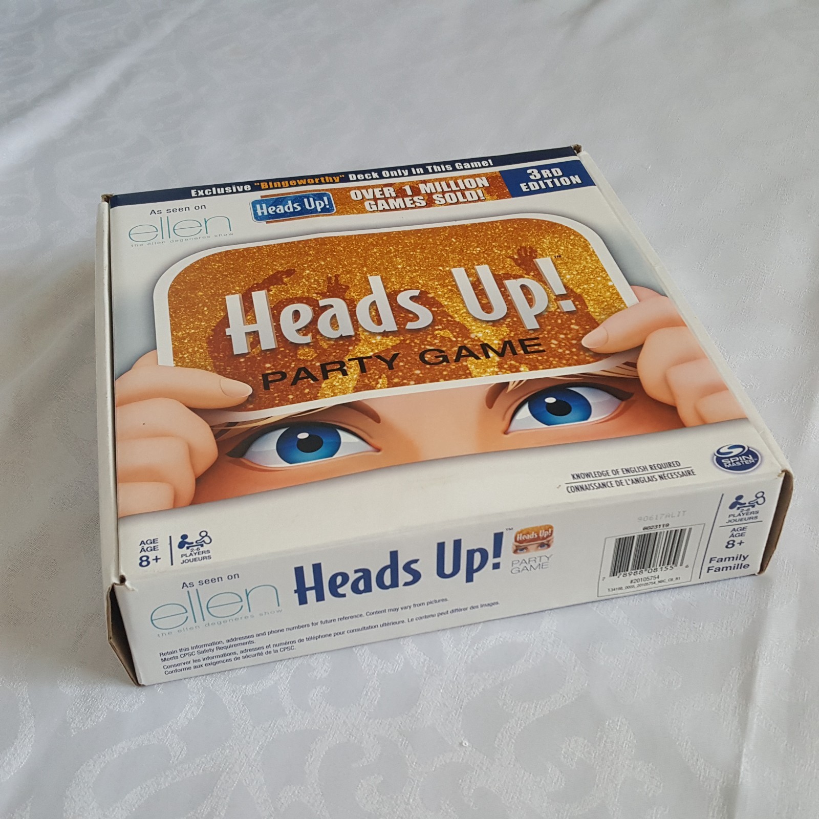Heads Up Party Game 3rd Edition As Seen On Ellen Family Game Age 8+ Spin Master
