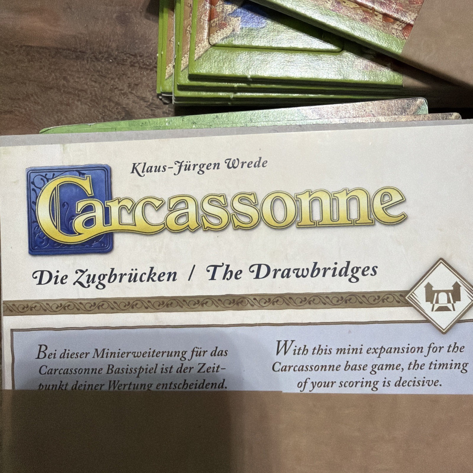 Carcassonne – Drawbridges | Mini Expansion | New | English Rules
