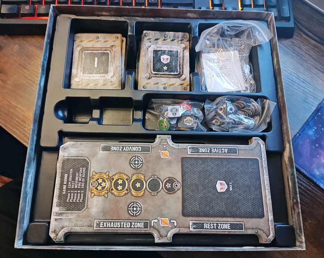 Last Aurora Board Game Frozen Steel Project Athena Exp Plastic Miniatures Promo