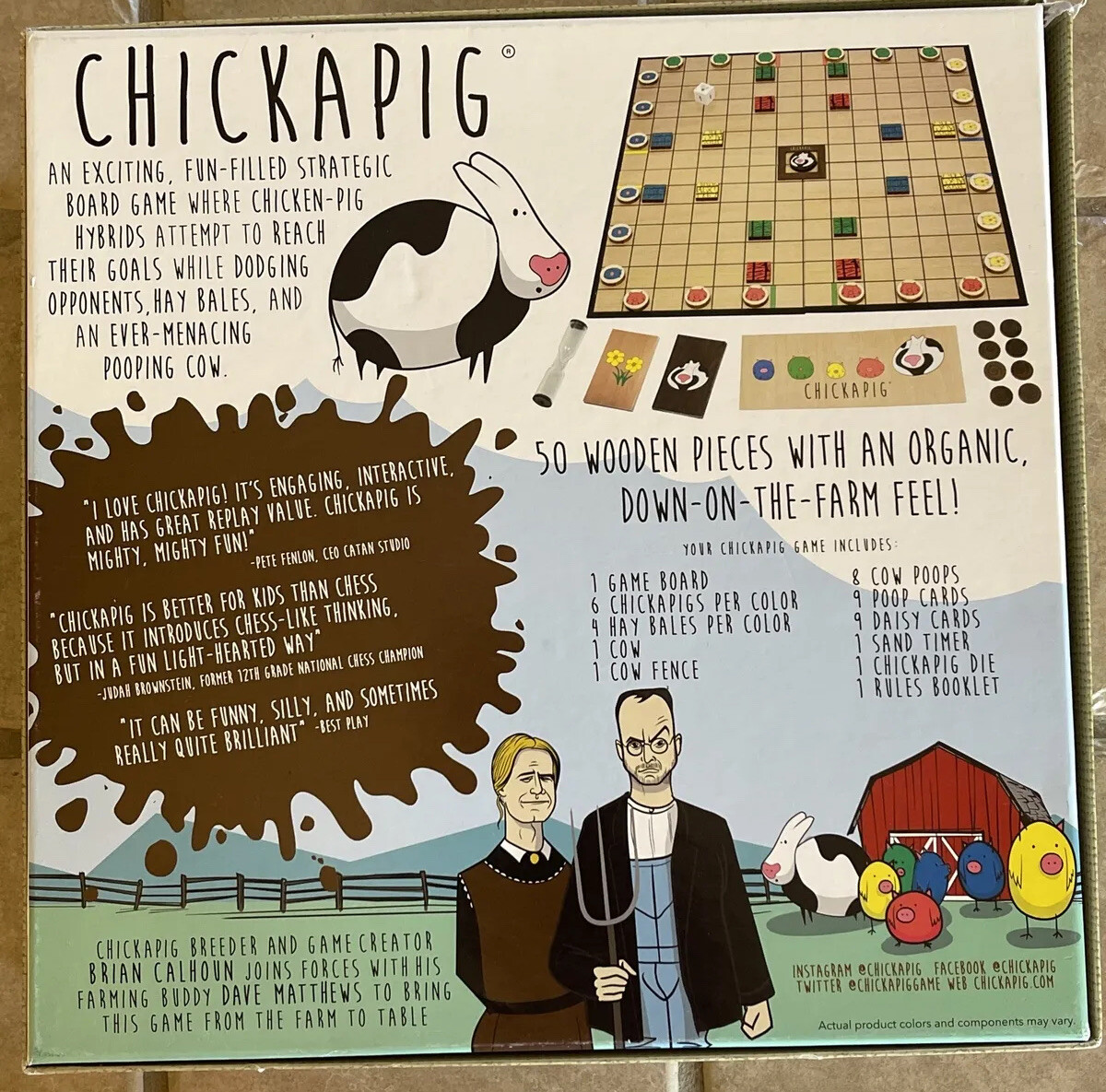 Chickapig a Farm To Table Game 1st Edition Buffalo Games & Puzzles Complete Read